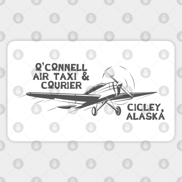 O'Connell Air Taxi Courier Northern Exposure Magnet by SonnyBoyDesigns